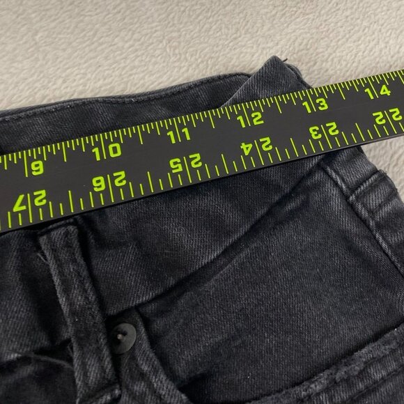 Aeropostale Women's Jeans Size 8 Regular High Rise Curvy Jegging Black Denim - Picture 6 of 10